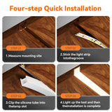 Light Strip Silicone Tube LED Diffuser Flexible Black and White Lampshade with Edge Contour Light Mask Plate Cover