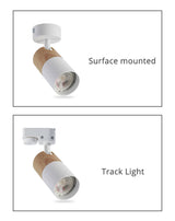GU10 5W Spotlight LED COB Spot Track Light Lamp Changeable Ceiling Rails lighting Fixture for Clothing Shop Living Room Home