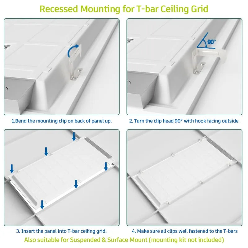 Dimmers 2X2ft Aluminum LED Panel Light 30W-40W-50W Dimmable Surface Mount, Senior Office Home office