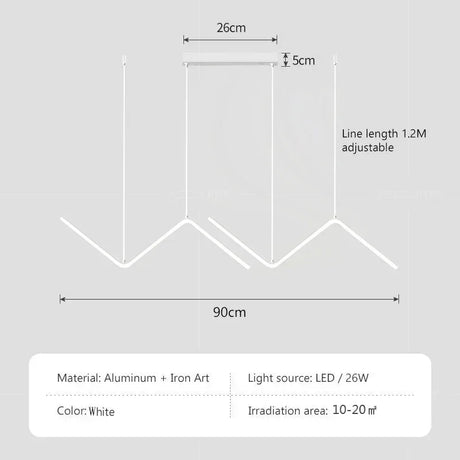 Modern LED Pendant Light Nordic Gold Hanging Chandelier For Tubular Restaurant Kitchen Office Coffee  Indoor Decorative Lamps