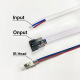 LED Driver 6W+RGB Transfermer For Ceiling Downlight 2 Channels Output 280mA,With 5pin Connetor IR Head AC110-265V  Various model