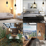 Power Cord Pendant Light Twist Hemp Rope Cables E26 E27 Lamp Holder EU Plug with Switch Wire Edison Bulb Socket Cord Cable