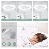 50cm Intelligent Led Ceiling Fan Light 80W Ceiling Fan with Lights 3-Speed Dimmable Smart APP Remote Control Modern LED Lighting