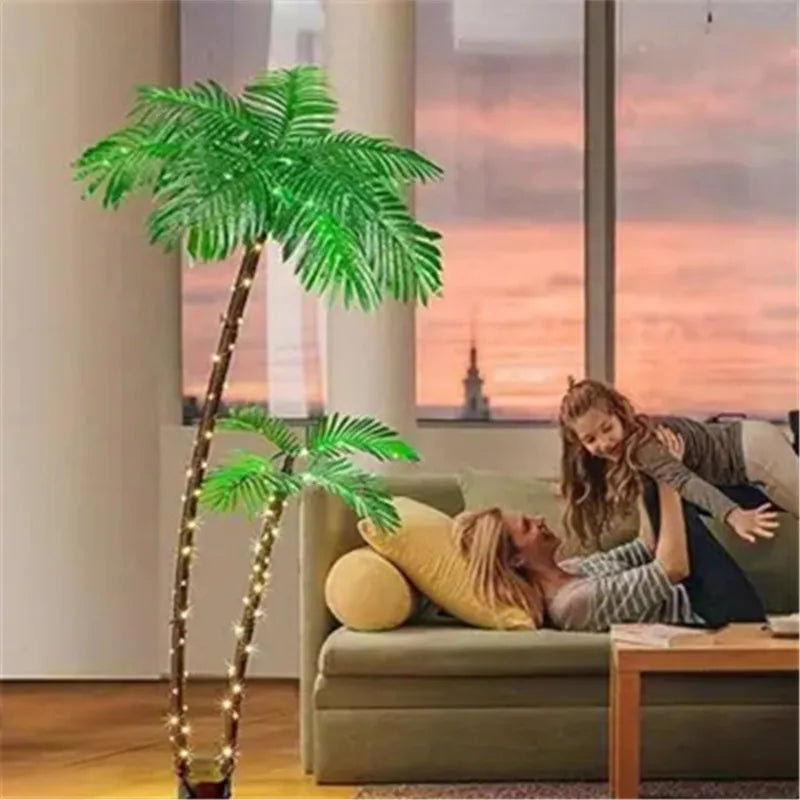 New simulation palm tree lamp outdoor park shopping mall lighting coconut tree lamp terrace courtyard landscape decorative light