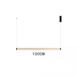 Nordic restaurant chandelier light luxury modern minimalist bar desk office chandelier creative one word long glass chandelier