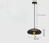 Nordic Style Designer Postmodern Luxury Glass Single Head Pendant Lamp Creative Art Bar Dining Lighting Fixture