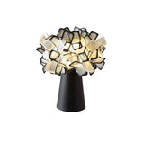 Nordic Italian Designer Flower LED Table Lamp (E14 Bulb Base) - Simple Modern Creative Accent Desk Light for Bedroom Bedside & Living Room Decor