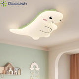 Modern Cute Cartoon Dinosaur LED Ceiling Light ArtTyrannosaurus Triceratops Lamps for Chidren's Room Home Decoration Chandeliers