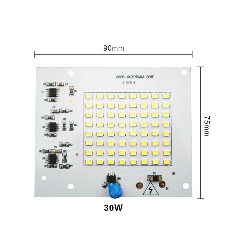 LED Lamp Chips 220V SMD Bulb 2835 Smart IC Led Light Input 10W 20W 30W 50W 100W For Outdoor Flood Light