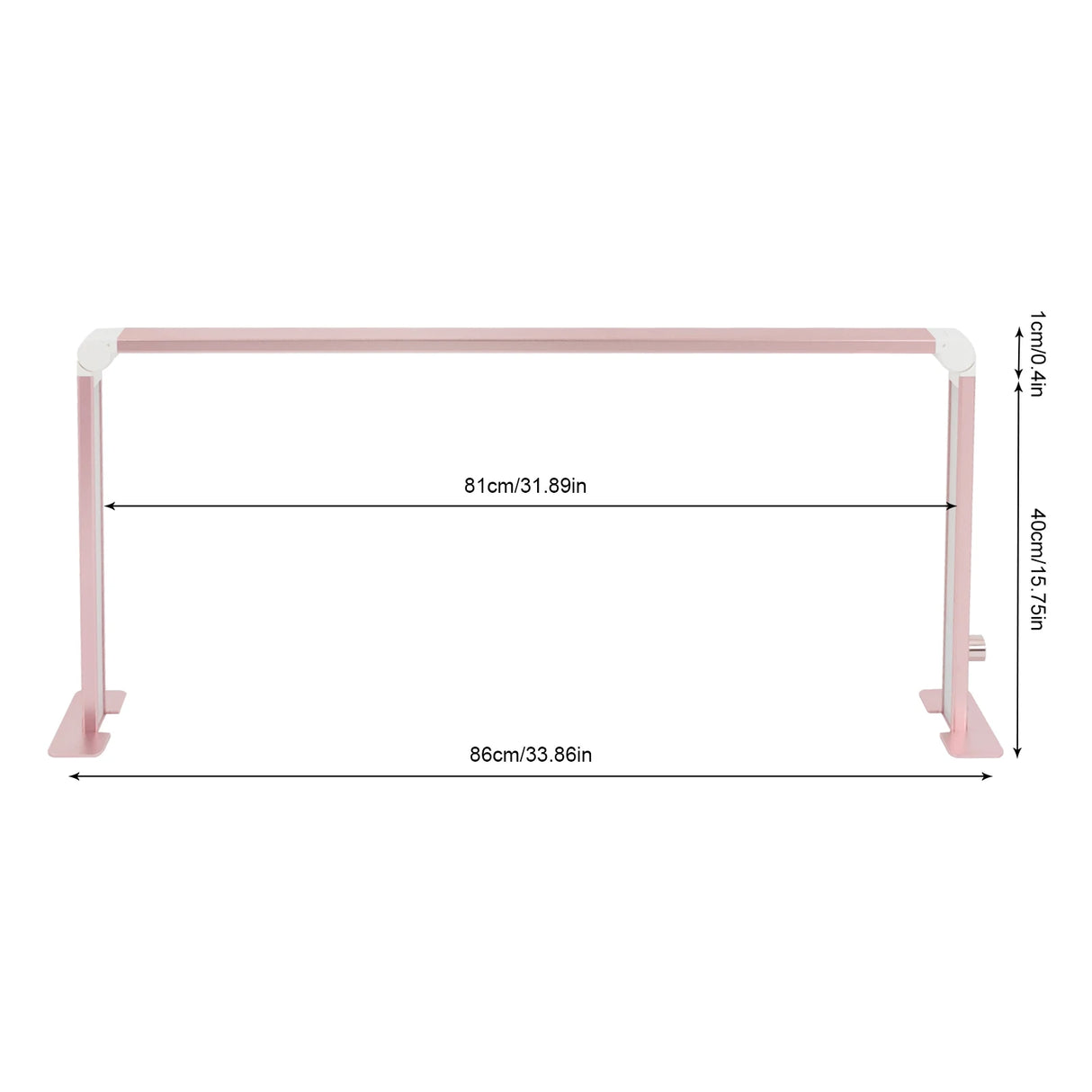 Square Foldable LED Nail Desk Lamp 36W - 3000LM Half-Moon Manicure & Eyelash Light