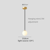 Gold/Black/silv Glass Ball Pendant Lights White Globe Hanging Lamps Bar Restaurant Deco Luminaire Bedroom Light E27 Pendant Lamp