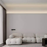 Free Ceiling LED Aluminum Profile Invisible Frameless Gypsum Channel Top Corner Line Lamp Waistline Wall Washer Backlight Light