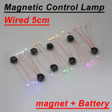 Wired 5cm Magnetic Control LED Light Module with Magnet & Battery for Gundam & DIY Models