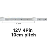 Ktrlight 12V 4pin WS2811 Data/GND/Return Black and transparent addressable Christmas Lights Addressable WS2812B RGBIC Seed Pixel