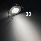 12V/24V Mini Dimmable Recessed LED Spotlight (4/6/8/10 Pack, 1W, 28mm Cutout) - Low-Voltage Ceiling Light for Cabinets & Displays