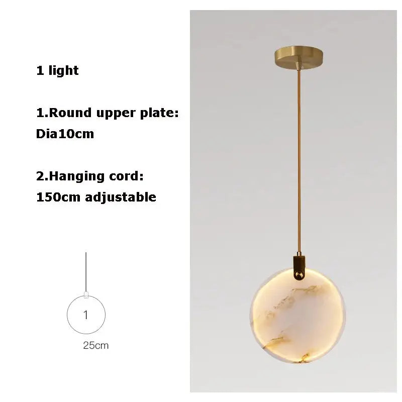 Nordic LED Marble Ceiling Chandelier Ceiling Lamps Pendant Lights for Attic Lobby Lighting Living Room Staircase  Home Decor