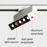 LED Track Light Spotlight Grille Light Surface-mounted Ceiling Light Black White 10W20W Dimmable Commercial Home Indoor Lighting