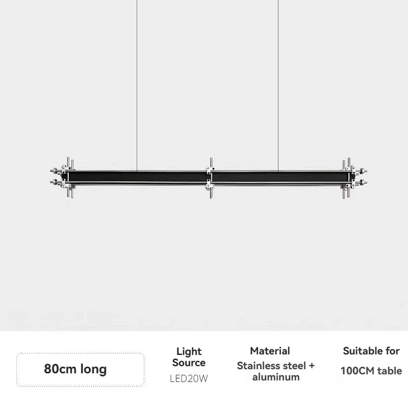 Designer Restaurant Pendant Lights Industrial Style for Cafe Office Bar 80cm to 240cm Long Minimalist Hanging Lamp
