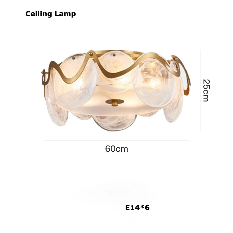 Modern Internet Celebrity Living Room Art Pendant Light Luxury Minimalist Glass Lamp Bedroom Dining Room Long Pendant Light