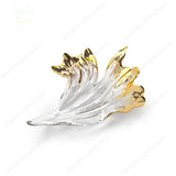 2026 New French Amber Ginkgo Leaf Lustre Chandelier, Custom Can Light Hardware Pendant Lamp for Restaurant, Decor for Ceilings