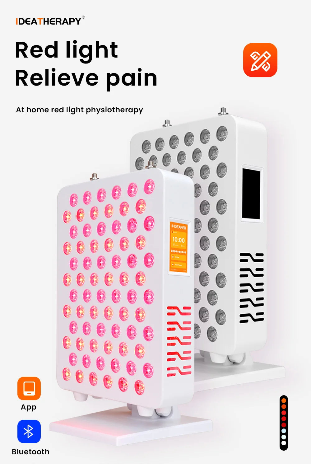 Red Light Therapy LED panel multi-spectral infrared light therapy 630 650 660 670 810 830 850 1060nm