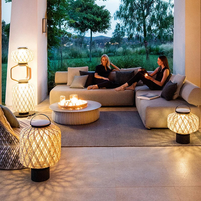 Nordic Villa Landscape Garden Light Hotel Bed and Breakfast Corridor Balcony Pavilion Chandelier Outdoor Waterproof Floor Light