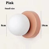 Macaron Soft Style Small Wall Sconce - Modern E27 Ball Lamp for Home Decor