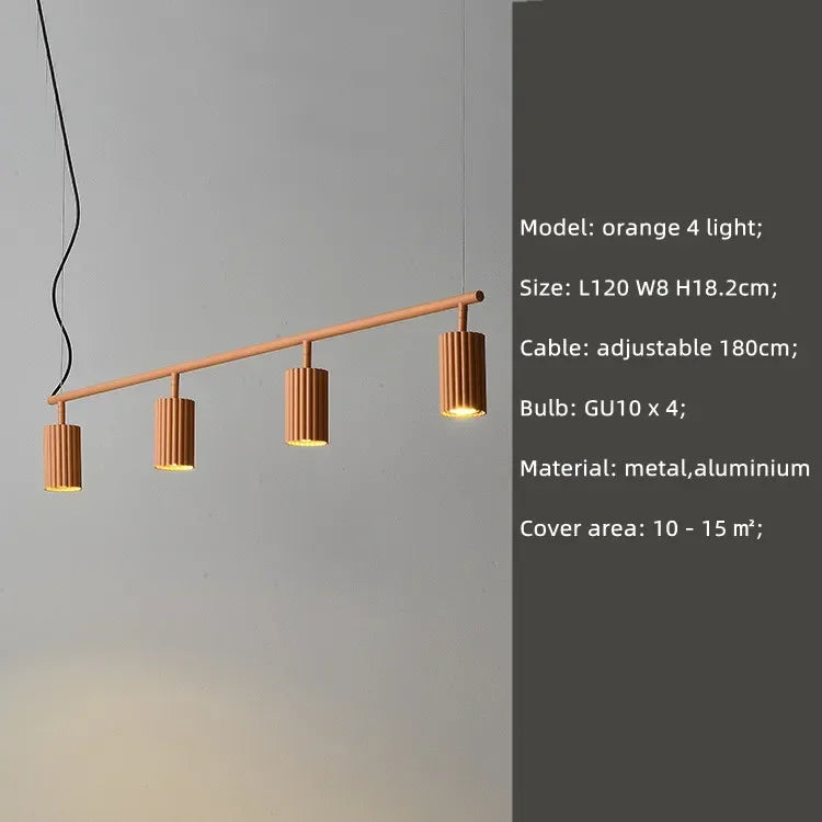 Nordic Macaron Painted Metal Spotlight Chandelier Living Room Led GU10 Pendant Chandelier Lighting Indoor Deco Lighting Lampara