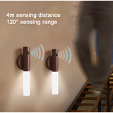 Wireless LED Motion Sensor Night Light - USB Rechargeable Wall & Cabinet Lamp