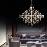 Starry Sky Villa Living Room Large Pendant Italian Minimalist Restaurant Lighting Modern Art Loft Staircase Crystal Pendant