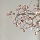 French Luxury Crystal Chandelier Romantic Princess Room Bedroom Master Light High-end Dining Room Crystal Wreath Light Fixture
