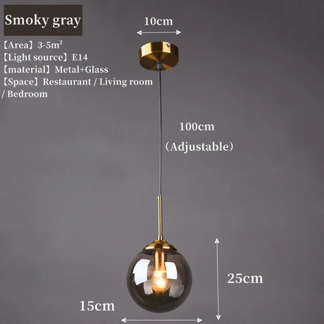 Modern Luxury Metal Chandelier Nordic Creative LED Glass Pendant Lamp Living Room Dining Room Bedside Simple Small Hanging Lamp