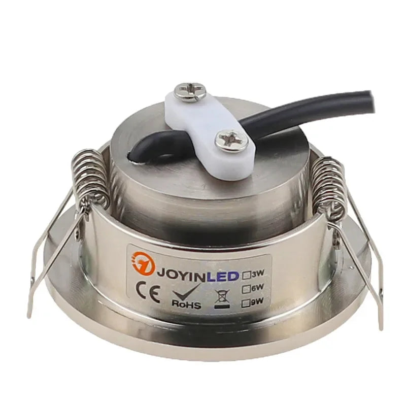 3W IP65 Waterproof LED Ceiling Downlight Round Dimmable Recessed Spotlight Ceiling Lamp AC90-260V DC12V 220V 110V