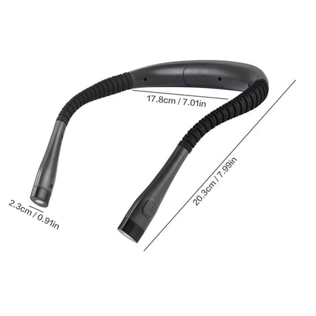 LED Neck Reading Light Book Light for Reading in Bed Bendable Arms Rechargeable Perfect for Reading Running Knitting Camping