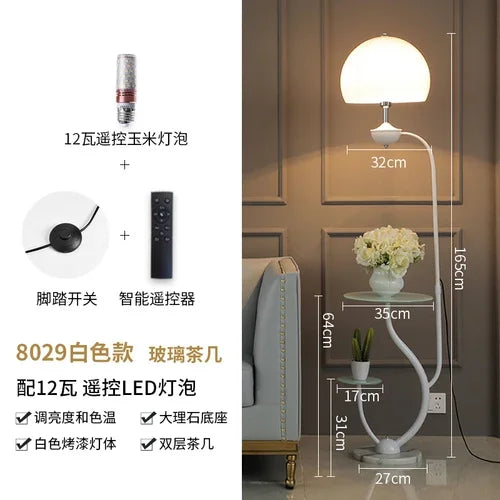 Nordic Floor Lamp Simple Modern Living Room Bedroom Bed Headband Table Storage Vertical Table Lamp