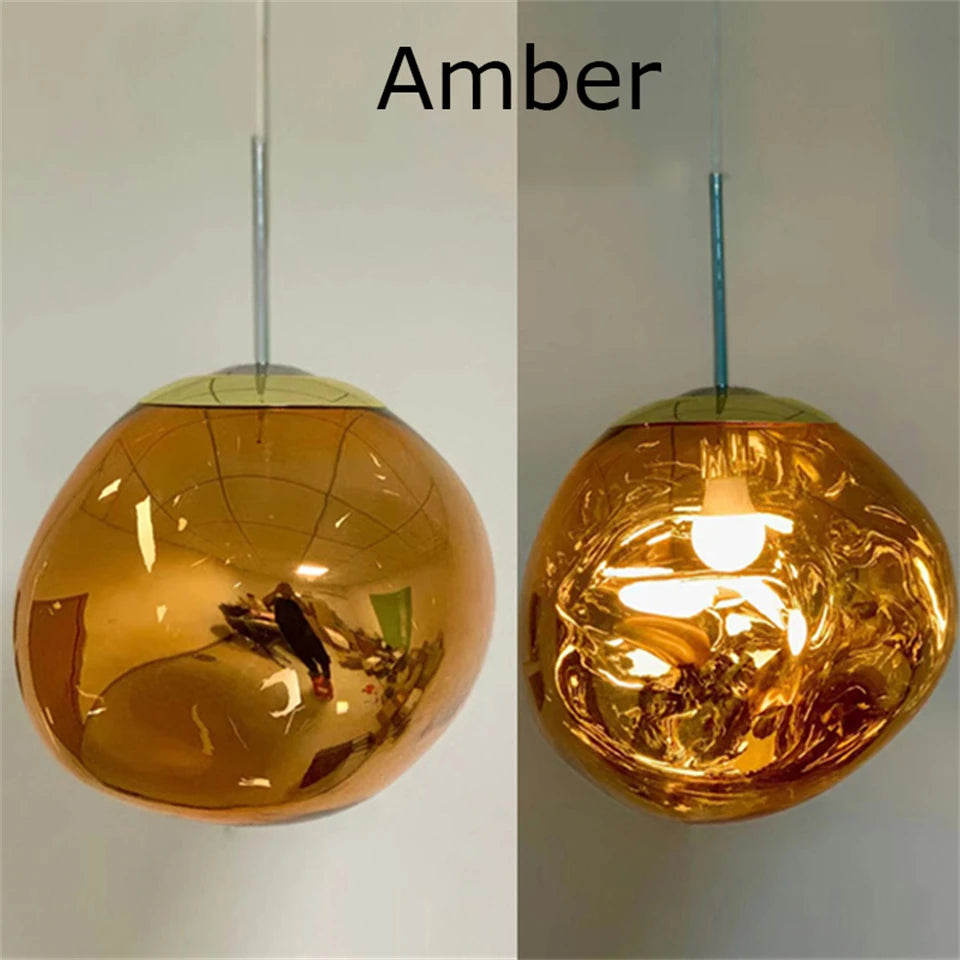 E27 Simple Pendant Lamp Indoor Restaurant Living Room Bedside Loft Chandelier Decoration Acrylic Atmosphere Light Fixture