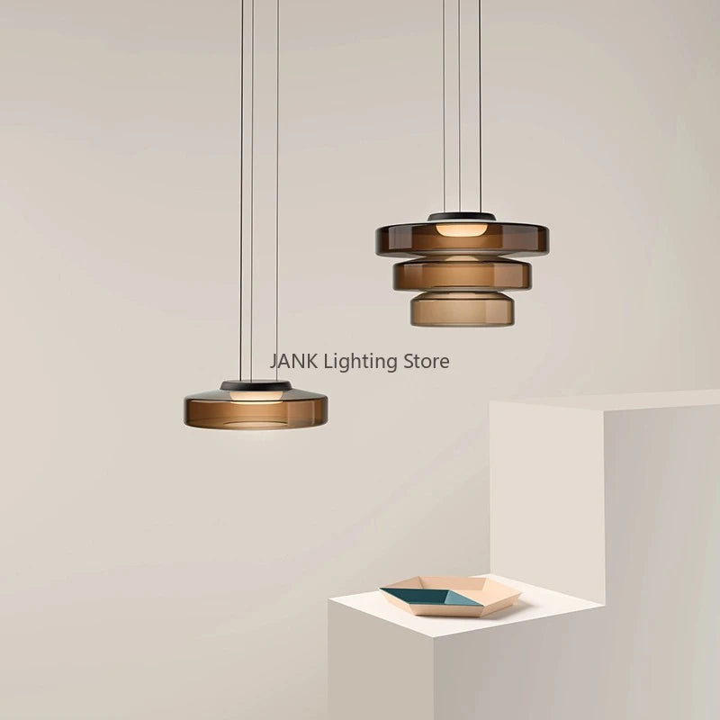  Glass Chandelier Art Creativity, Restaurant Bedroom Living Room Bar LED Pendant Lights Modern Home Decoration