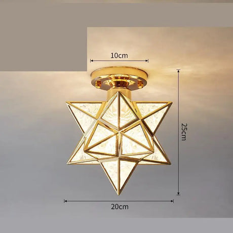 Nordic Light Luxury Simple Corridor Lamp Creative Porch Balcony Home Bedroom Net Red Star Diamond Corridor Ceiling Lamp