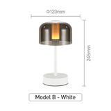 Modern Retro Nordic Desk Lamp Rechargeable Indoor Table Lamp Camping Lamp Night Light for Bedroom Campe Reading Home Decoration
