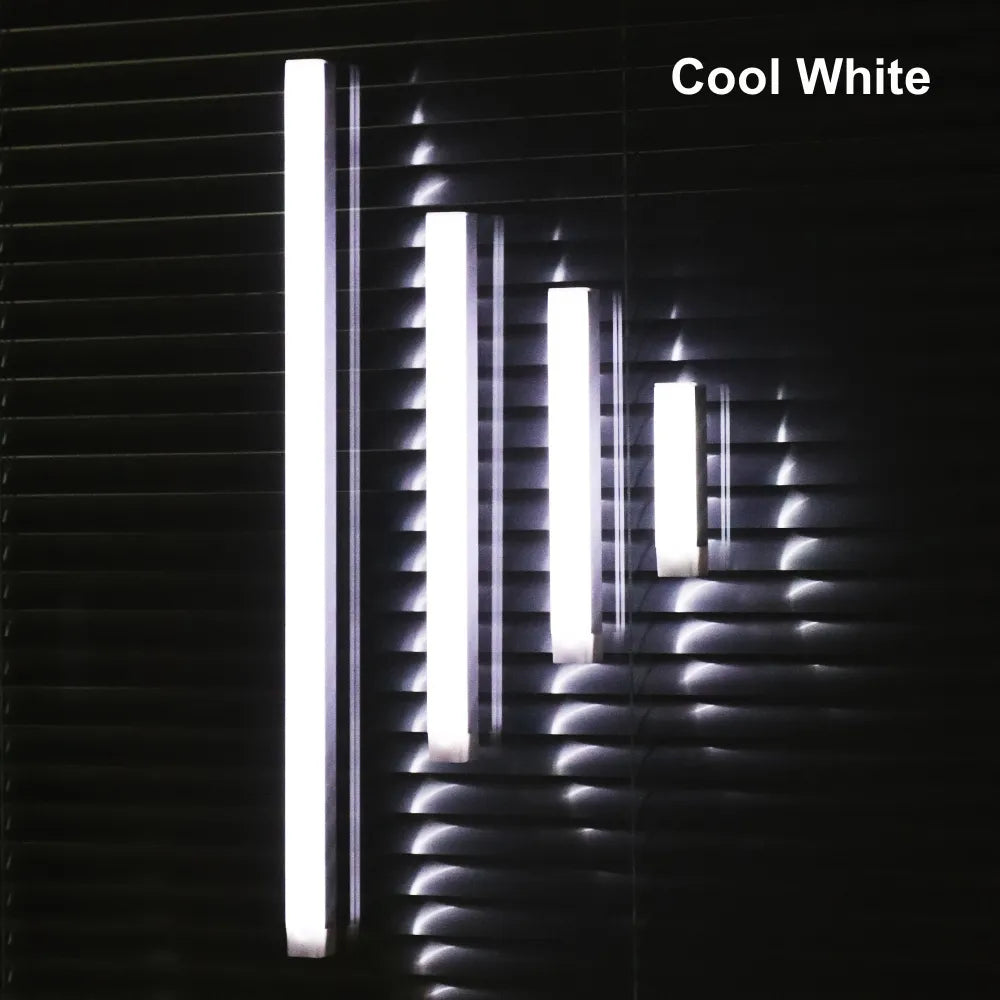 Rechargeable Motion Sensor LED Bar Light Induction Under Cabinet Lamp USB 5V Dimmable Night Light Room Aisle Tube Detector Bulb