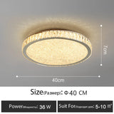 Modern Led Ceiling Lamps Luxury Home Decoration Crystal Lamp Indoor Bedroom Dining Living Room Gold Lusters' Lighting Fixtures