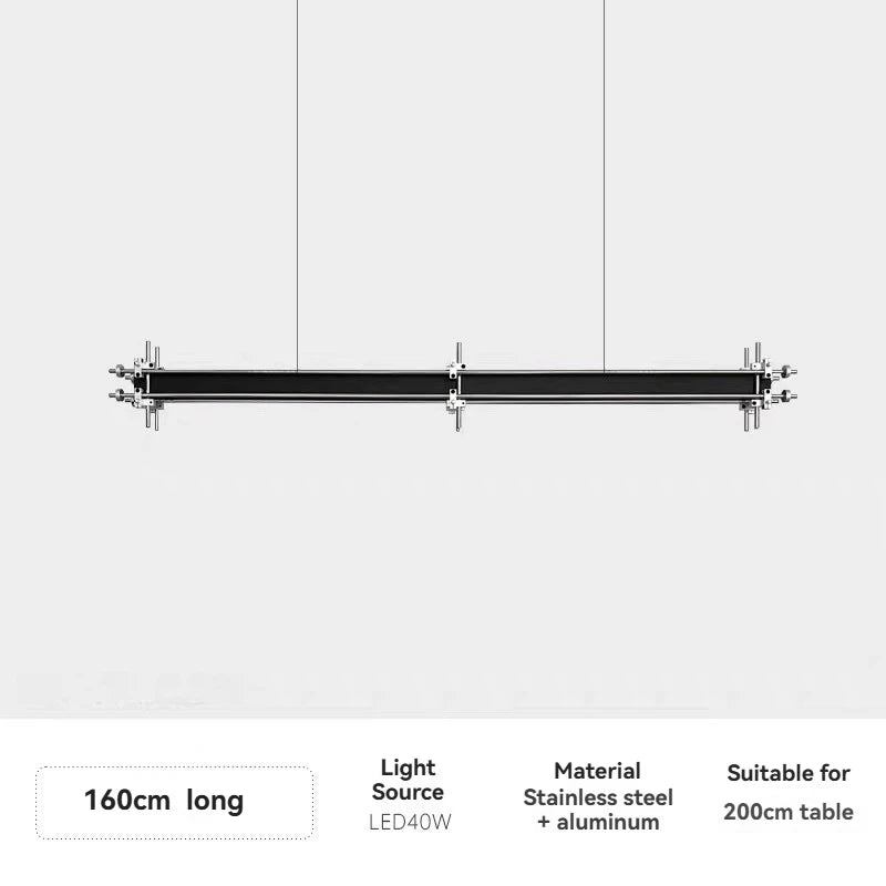 Designer Restaurant Pendant Lights Industrial Style for Cafe Office Bar 80cm to 240cm Long Minimalist Hanging Lamp