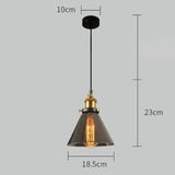 Clear Gray Amber Colour Vintage Pendant Lights Dining Glass Hanging Lamp Russia Loft Luminaire Modern Bedroom Light Fixture