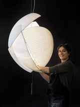 Modern Designer Wabi-Sabi Fabric Led Pendant Light Living Dining Room Led Chandeliers Lighting Home Decors Hanging Lamp Luminaire