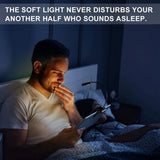 Rechargeable 9 Led Eye-Care Book Light,Blue Light Blocking Reading Light 3 Levels,4200K for Strain-Free, Healthy Eyes