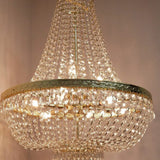 Vintage French Empire Chandelier Luxury Large Foyer Crystal Ceiling Light Elegant Design