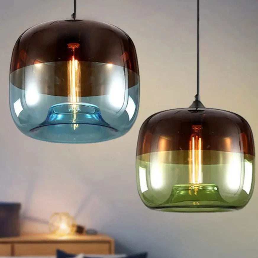 Europe Hanging Glass Pendant Light Fixtures E27 LED pendant Lights For Cafe Bar Restaurant Living Dinning Room Bedroom Lusters&#39;