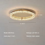 Luxuy gold LED Ceiling lamp modern crystals round ceiling chandelier for living room hotel hall bedroom restaurant lighting