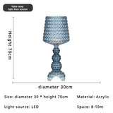 Italy Goblet Acrylic Hollow Indoor Floor Lamp, High-end Living Room Bedroom Exhibition Hall,LED Atmospheric Desk Lamp Home Decor