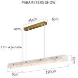 Modern Luxury Marble LED Chandelier - Gold Designer Pendant Lamp